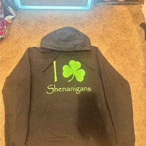 Irish black hoodie